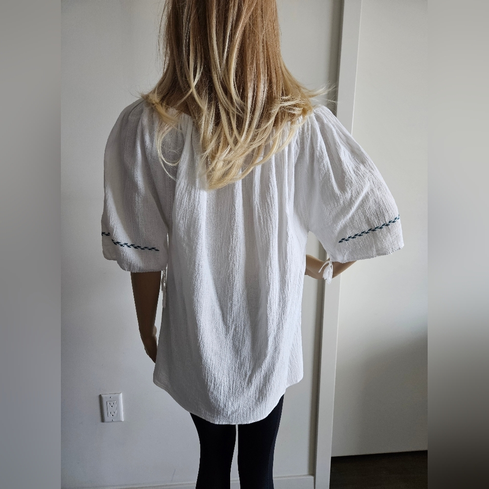 White Peasant Top - Picture 11 of 11